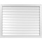 Ekena Millwork Vertical Surface Mount PVC Gable Vent: Functional, w/ 2"W x 2"P Brickmould Sill Frame, 42"W x 34"H GVPVE42X3403SF - alternate 1